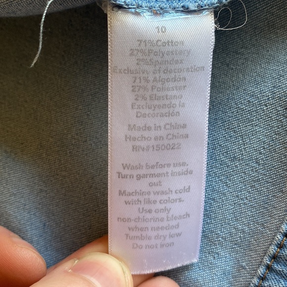 Disney Frozen Elsa Olaf Little Girl's Jean Jacket Size 10 Tutu Couture - Picture 8 of 8